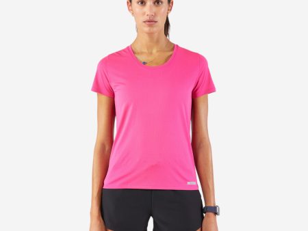 Women s Running Breathable T-Shirt KIPRUN Run 100-Fuchsia pink Online Hot Sale