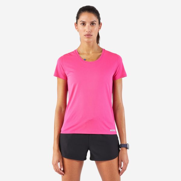 Women s Running Breathable T-Shirt KIPRUN Run 100-Fuchsia pink Online Hot Sale