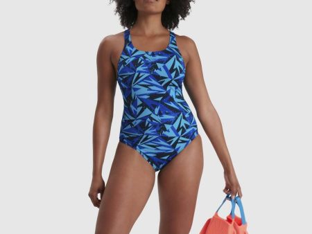 Speedo Women s Hyperboom Allover Medalist Swimsuit Sale