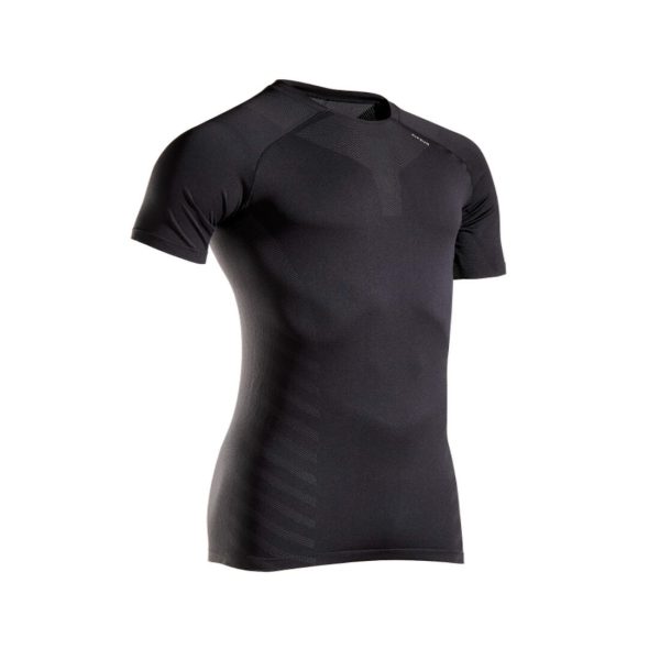 Men’s Breathable Running T-shirt - Kiprun Skincare Black Supply