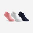 Kids  Low Tennis Socks Tri-Pack RS 160 - Pink White Navy Hot on Sale