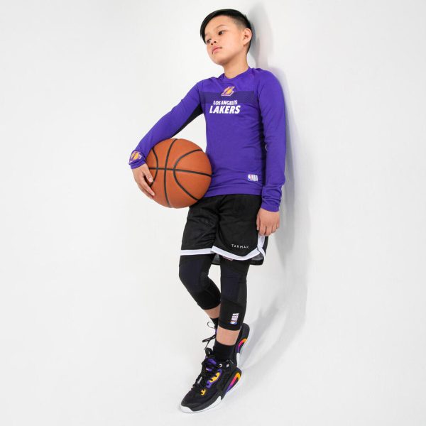 Kids  Basketball 3 4 Leggings 500 - NBA Los Angeles Lakers Black Online now