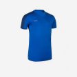 Adult Short-Sleeved Football Shirt Essential - Blue Hot on Sale