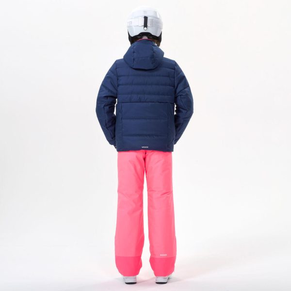 180 Extra Warm Girl s Padded Ski Jacket - Waterproof - Blue Online Sale