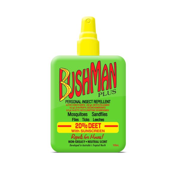 Bushman Plus Personal Insect Repellent Pump Spray 100ml Online now