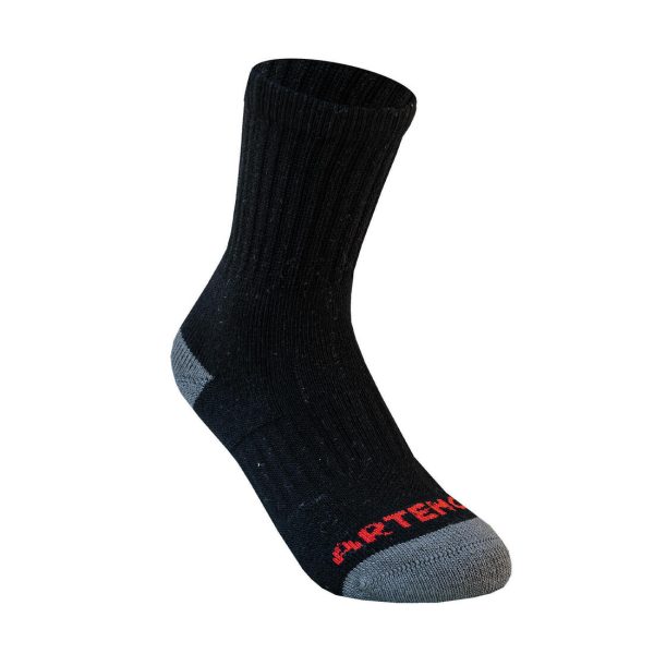 Kid s Racquet Sports Socks High 3-pack - RS 500 For Discount