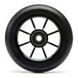 Aluminium PU85A Freestyle Scooter Wheel - Black Frame & Rubber 100mm Online Sale