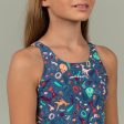 Print Girl’s Swimsuit Dino Print - Kamiye 500 Cheap