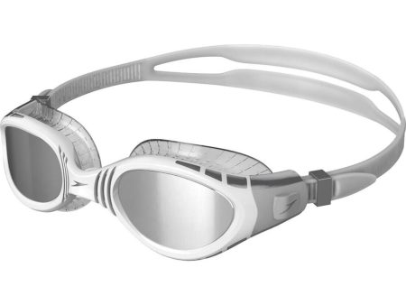 Speedo Adult Futura Biofuse Flexiseal Mirror Goggles - Grey Silver Hot on Sale