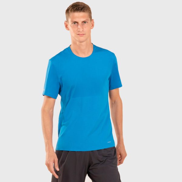 MEN S PERF SHORT-SLEEVED TRAIL RUNNING T-SHIRT - BLUE Supply