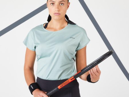 Women s 500 Dry Tennis T-Shirt Crew Neck Online Hot Sale