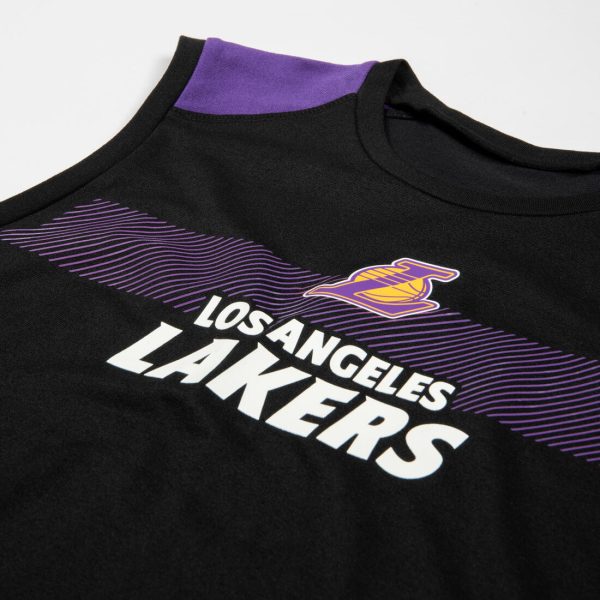 Kids  Sleeveless Basketball Base Layer Jersey UT500 NBA Los Angeles Lakers Black For Discount