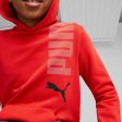 Puma ESS+ Logolab Boy s Hoodie FL B - Red Online Hot Sale