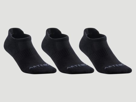 Adult Racquet Sports Socks Low 3-pack - RS 500 Supply