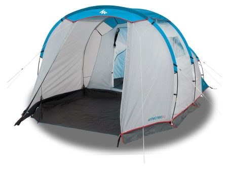 Family Camping Tent 1 Bedroom 4 Person - Arpenaz 4.1 on Sale