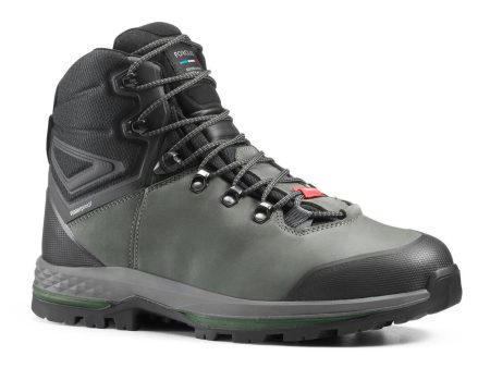 Forclaz Trek 100 Wide Men’s Trekking Boots - High - Leather - Khaki Cheap