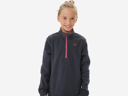 Kids’ Hiking Fleece - MH100 Aged 7-15 - Dark Grey Online Hot Sale