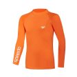 Speedo Boy s Orange Long Sleeve Rash Top Discount