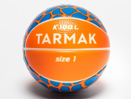 Kids  Size 1 Mini Foam Basketball K100 - Orange Blue Online Hot Sale