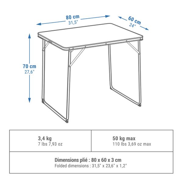 Folding Camping Table 2-4 Person Discount