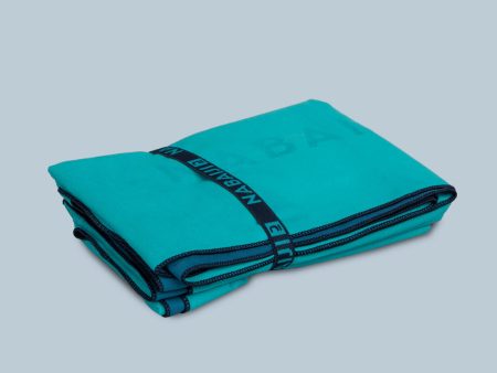 Microfibre Towel   Ultra Compact Double-Sided Size XL 110 x 175cm - Blue Green For Sale