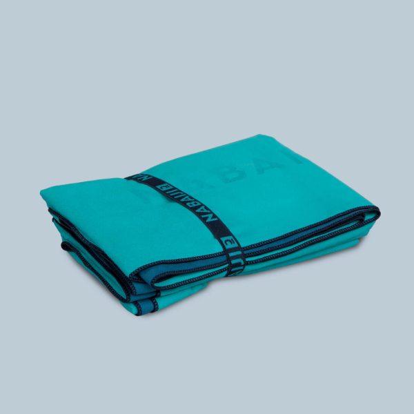 Microfibre Towel   Ultra Compact Double-Sided Size XL 110 x 175cm - Blue Green For Sale