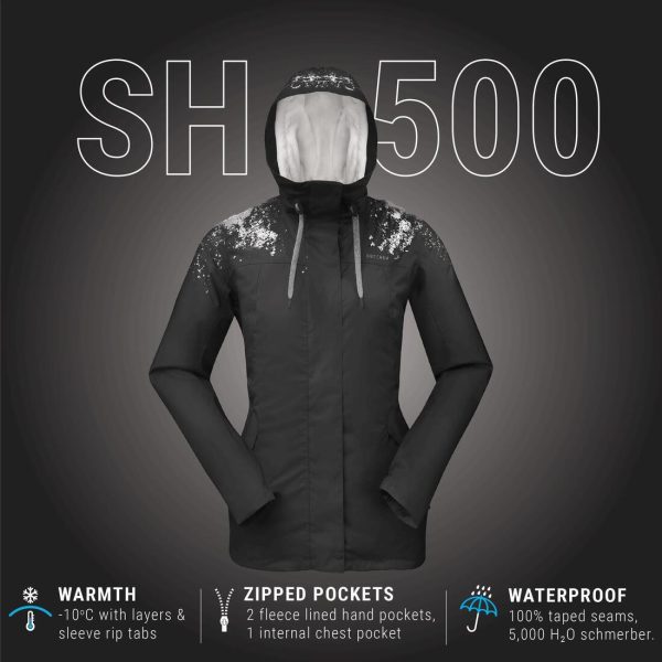 Women’s Winter Hiking Jacket Waterproof -10°C - SH100 X-Warm Discount