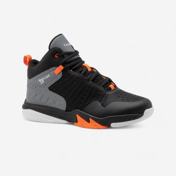 Kids  Basketball Shoes SS500 High - Black Orange Hot on Sale