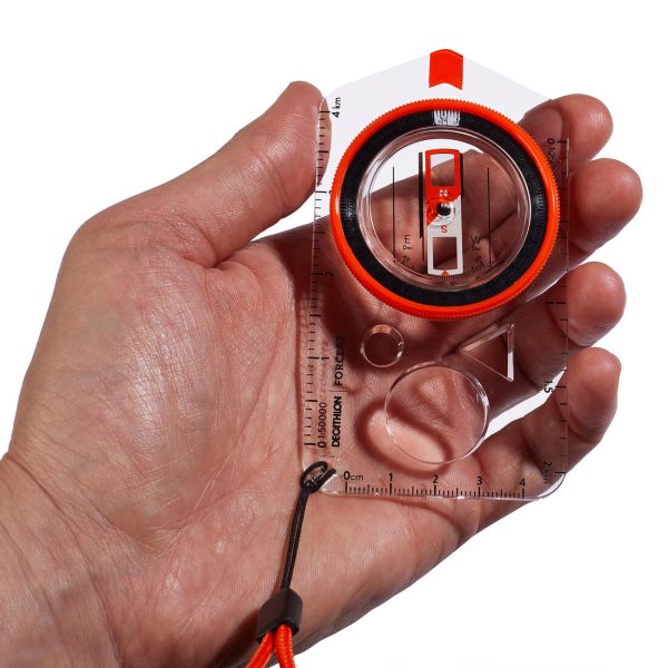 Baseplate Orienteering & Hiking Compass - Explorer 500 Orange Supply