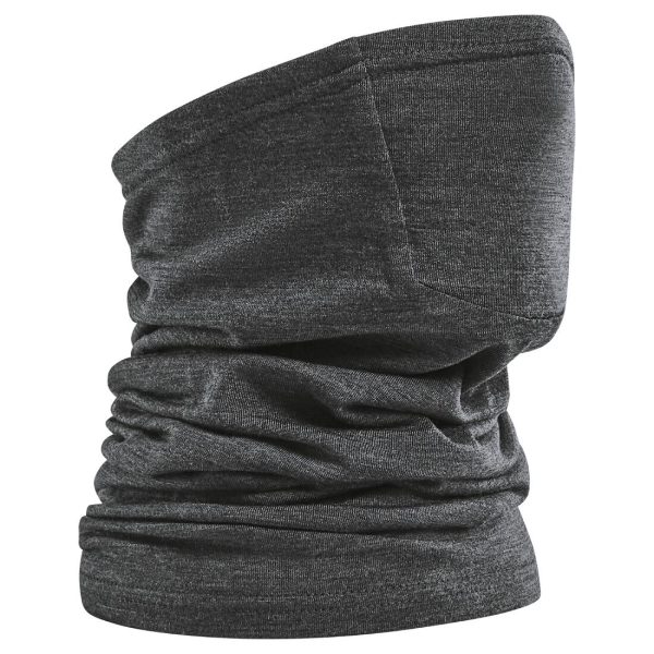 Multipurpose Road Cycling Neck Warmer - Merino Wool - Anthracite For Sale