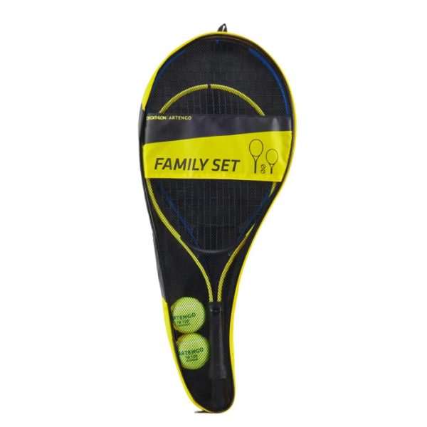 Duo Family Tennis Set - 2 Racquets + 2 Balls + 1 Bag on Sale