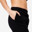 Women s Fitness Jogging Bottoms 100 - Black Online now