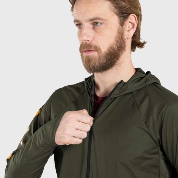 Men s Trail Running Long-Sleeved Windproof Jacket Online Sale