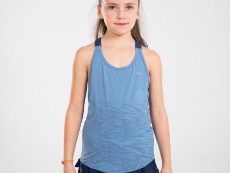 Girl s Running Tanktop Seamless - Kiprun Care Blue For Cheap