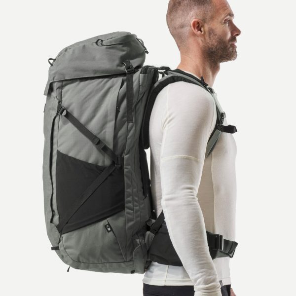 Men’s Trekking Backpack Suitcase Opening 70L - Travel 900 Cheap