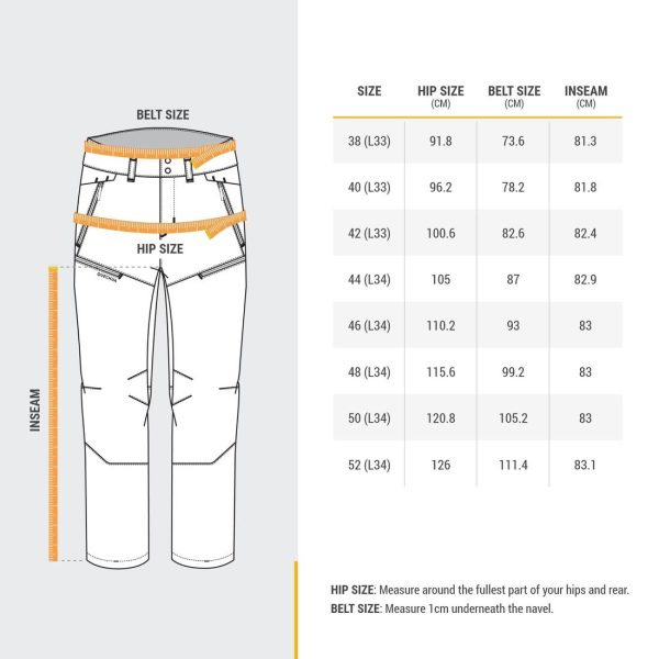 Quechua SH500 X-Warm Men s Snow Hiking Stretch Trousers - Water Repellent Hot on Sale