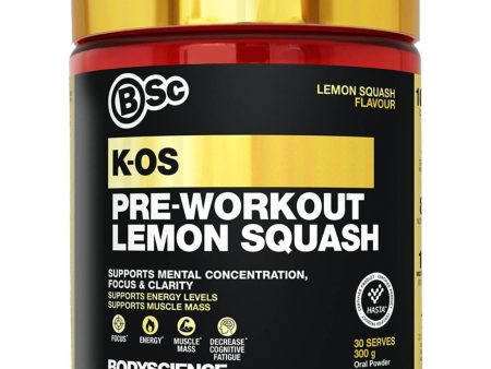 K-OS Pre-Workout 300g Lemon Squash Online Hot Sale