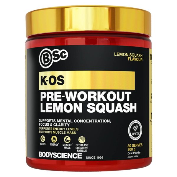 K-OS Pre-Workout 300g Lemon Squash Online Hot Sale