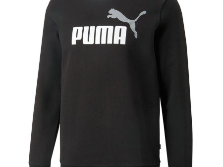 Puma ESS+ 2 Col Big Logo Crew Men s Sweater FL - Black Cheap