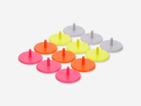 Golf Plastic Ball Markers 12-Pack Supply