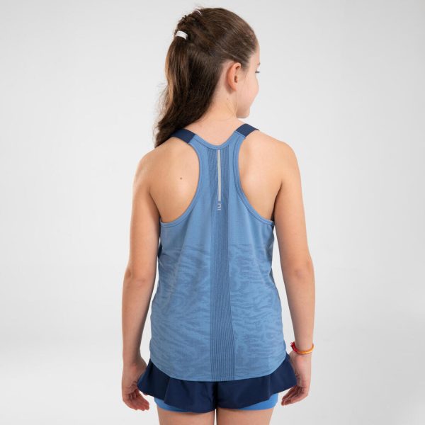 Girl s Running Tanktop Seamless - Kiprun Care Blue For Cheap