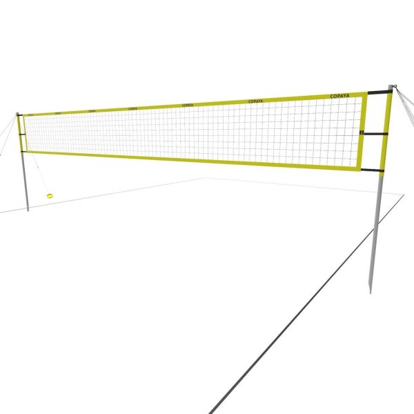 Beach Volleyball Net 8m - BV 900 Yellow Hot on Sale