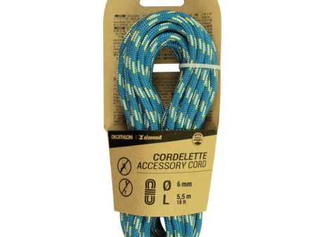 Climbing and Mountaineering Cordelette 6 mm x 5.5 m - Blue Discount