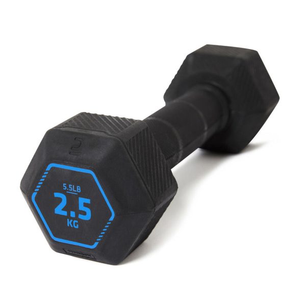 Weight Training & Cross Training Hex Dumbbell 2.5 kg - Black Online Sale