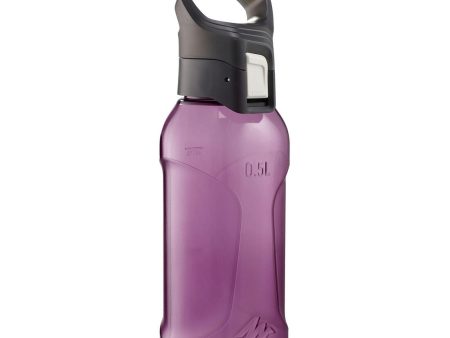 Hiking Flask Quick-open Cap Plastic (Tritan) 0.5 L - MH500 Purple Sale