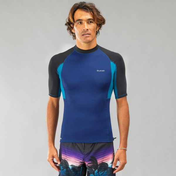 Men s Surfing Top T-Shirt Short-sleeved UV Protection - 500 Sale