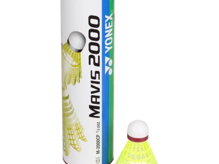 Yonex Mavis 2000 Plastic Badminton Shuttlecock 6-pack Online now