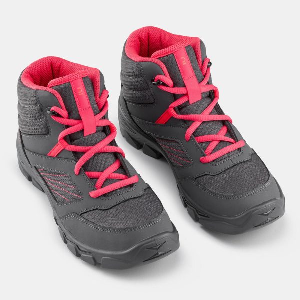 Quechua MH100 Kid s Hiking Shoes - Mid - Lace-up Sale