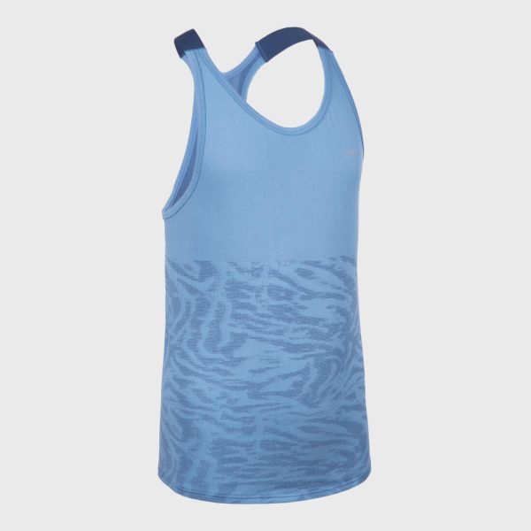 Girl s Running Tanktop Seamless - Kiprun Care Blue For Cheap