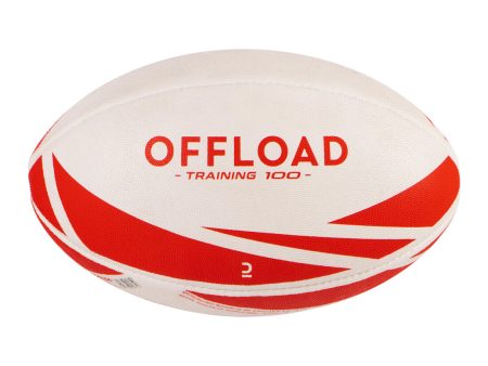 Rugby Ball Size 4 R100 Training - Red Sale